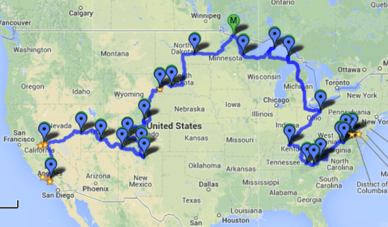 Eastbound 2013_Jul-Aug LA to Reston